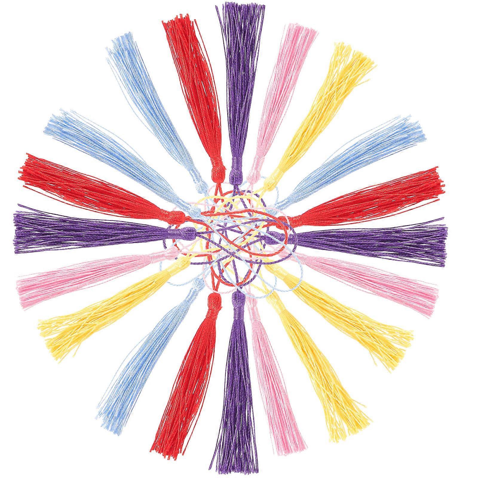 Assorted Color Bookmark Tassels Handmade Tassels for DIY 1Set Decorative