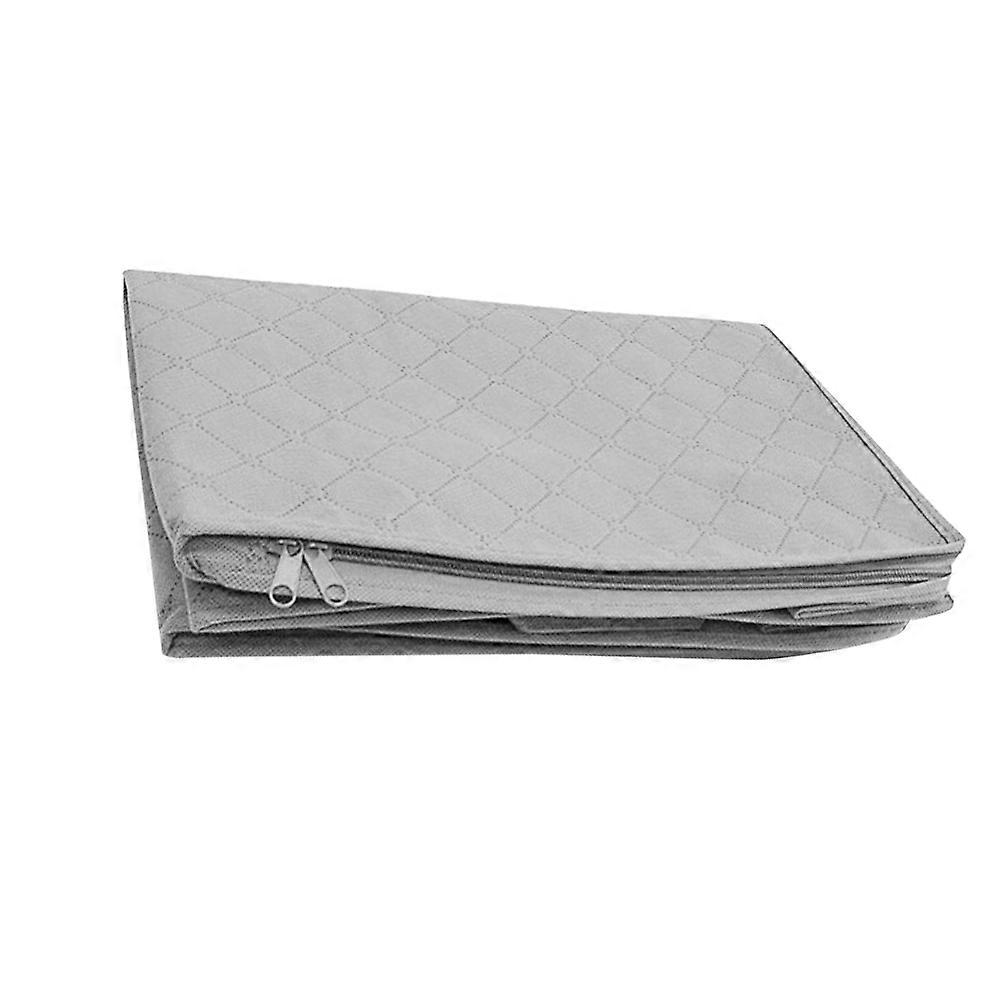 Comforter Storage Bag With Mesh Window Storage Solution For Clothes Rectangular Dust-proof Design 49x36x21cm 1Set