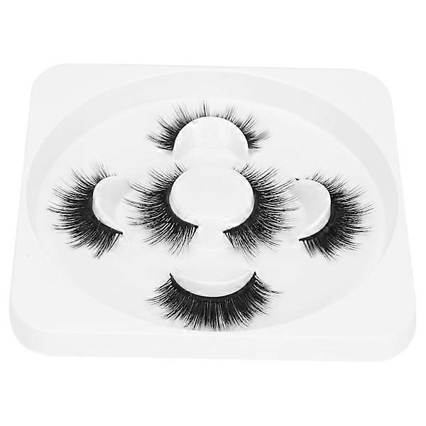 3 Pairs Long Thick Curly False Eyelashes Three-Dimensional Makeup False Eyelashes SetW01