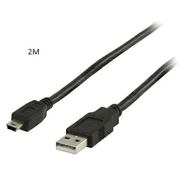 USB 2.0 kabel A-samec - Mini B-samec 2m 2 metry. Přenos dat a nabíjecí kabel.