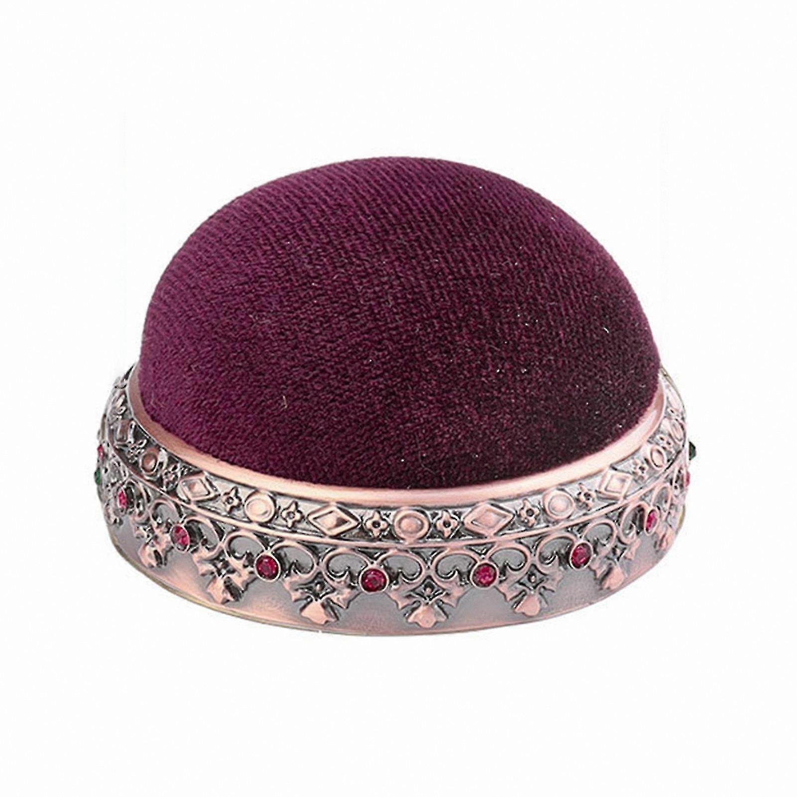 Soft Round Retro Pin Cushion for Sewing Accessories Home Use Needle Holder Craft Storage