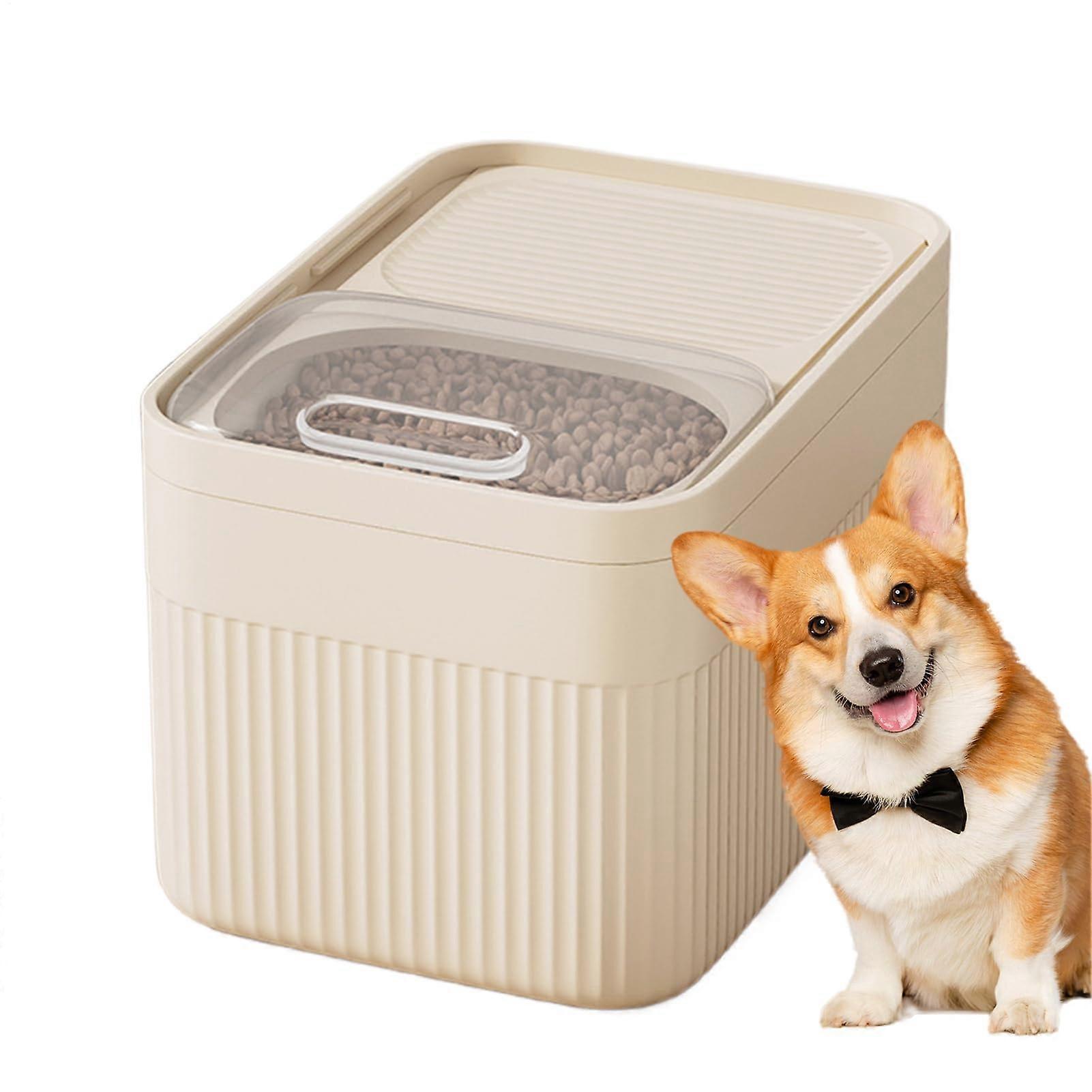 Dog food storage container 10L, moistureproof, with measuring cup