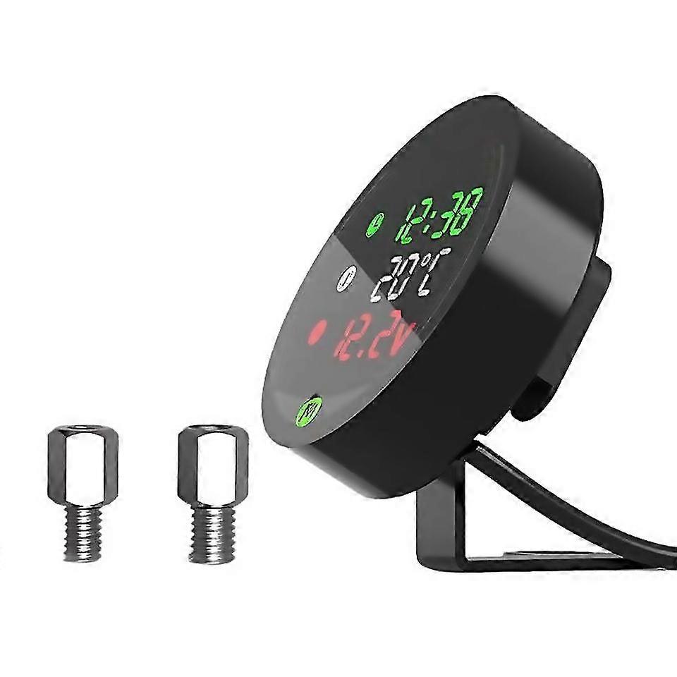 For 5 In 1 Motorcycle Water Temperature Meter With Temperature Sensor