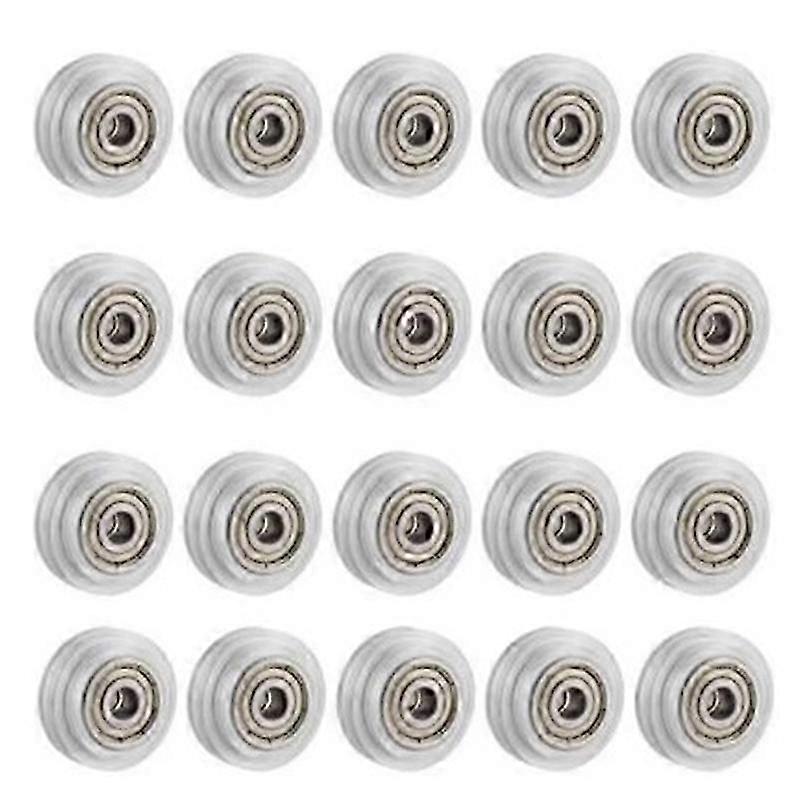Suitable for 20Pcs 3D Printer Clear Polycarbonate Wheel Plastic Pulley Linear Bearing Creality CR-10 S5 Ender-jc