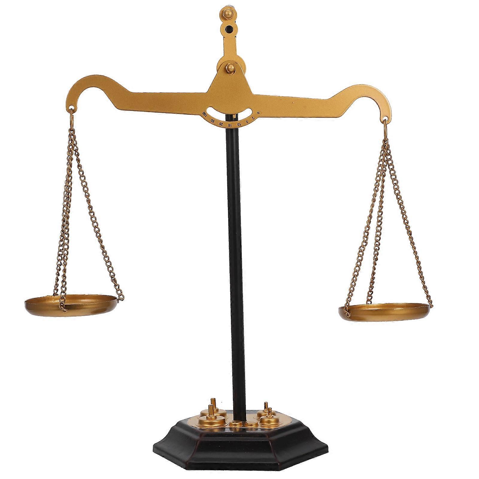 Balancing Scale Table Centerpiece For Desk Decoration In Living Room And Office 14.2X12.2X4.7In Multi Color Design 1Pack