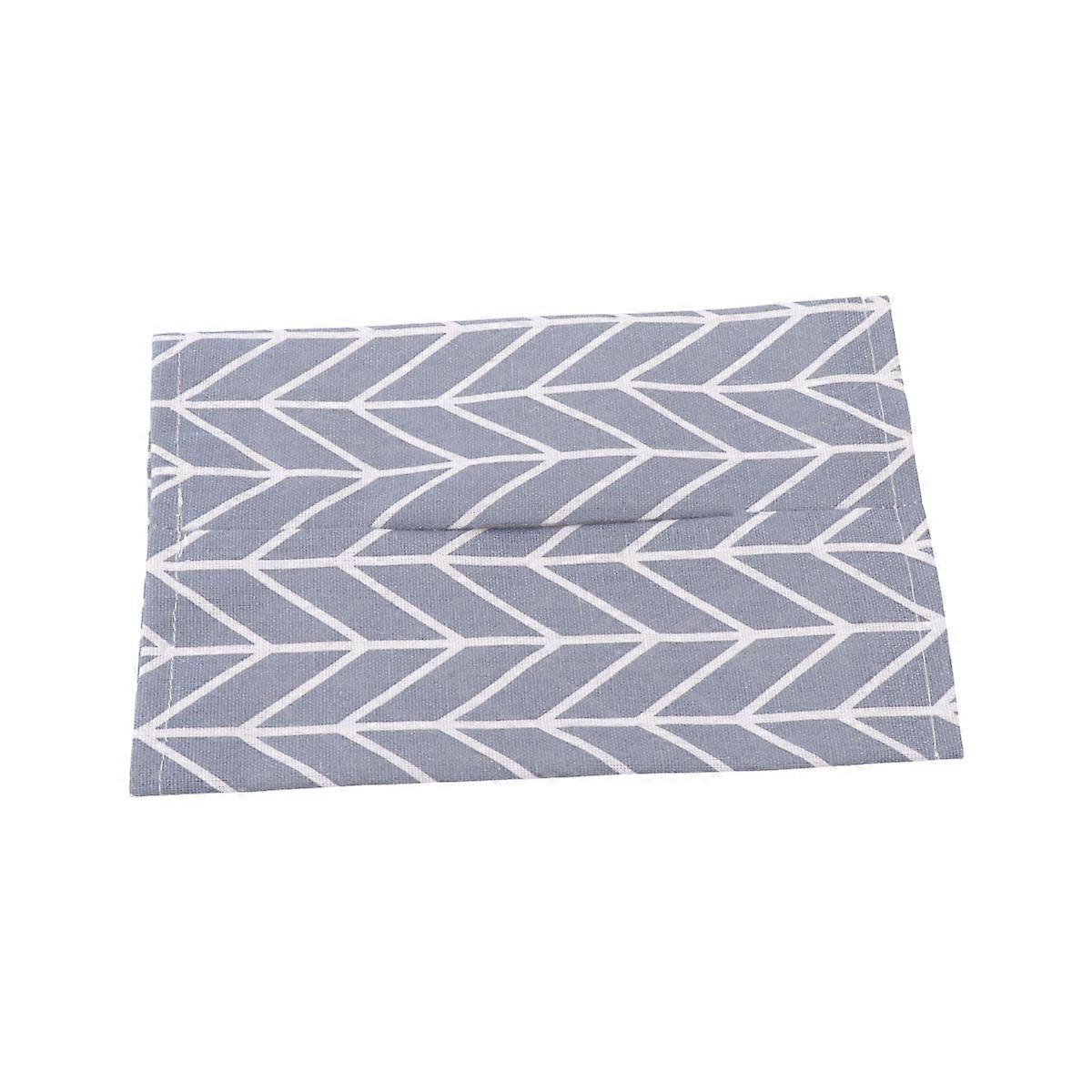 3Set Cotton Linen Cloth Tissue Box Cover Suitable For Living Room Moisture Protection In Grey