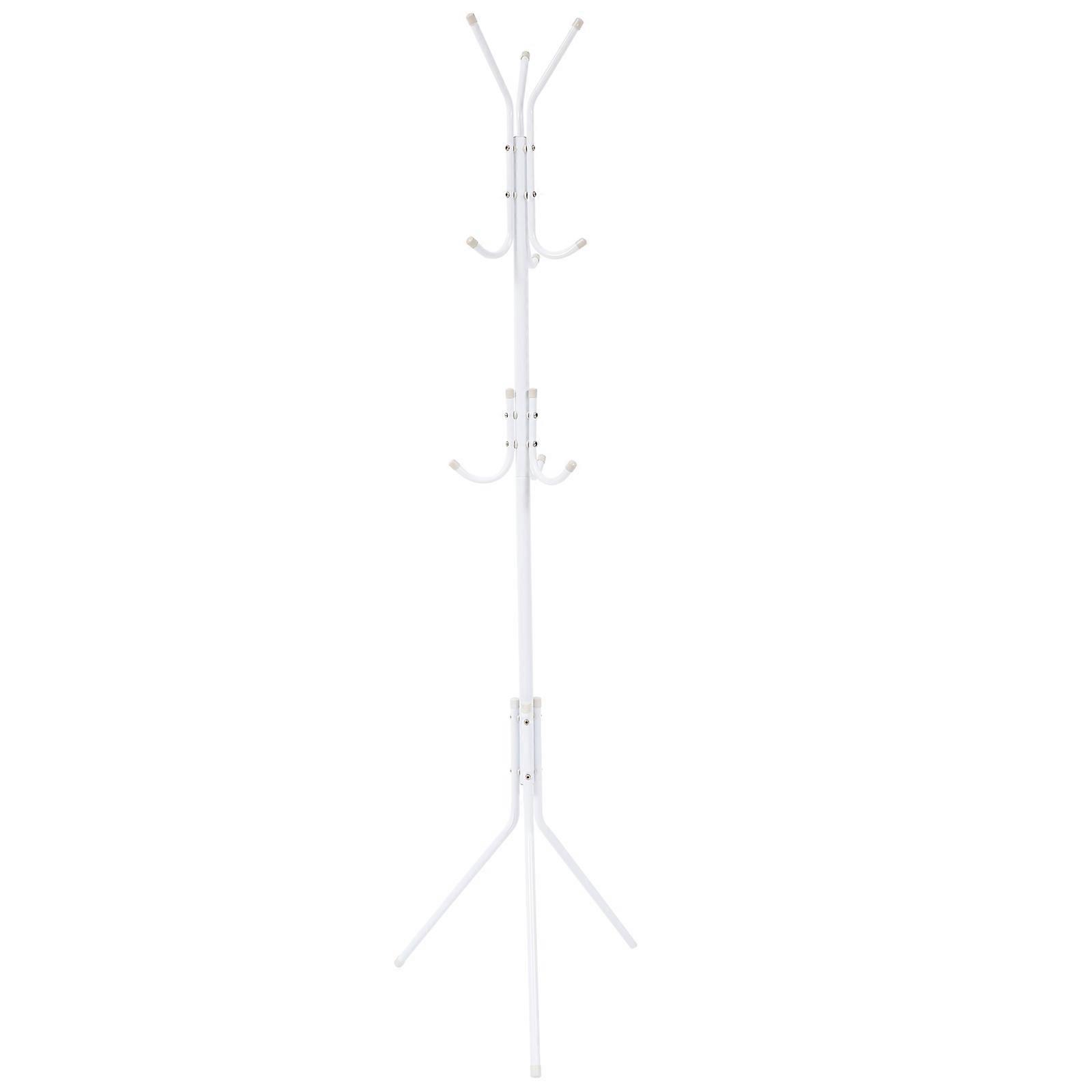 Stable Clothes Rack For Home And Office With Three-layer Design In White For Organizing 1Pc