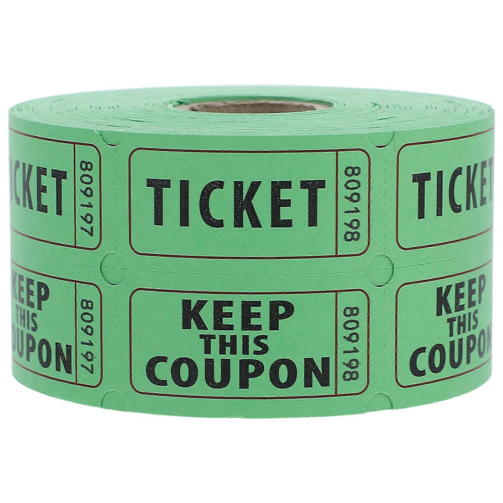 500 Pack Double Roll Raffle Tickets for Party Games, Weddings, Carnivals, and Events – Universal Use, Design