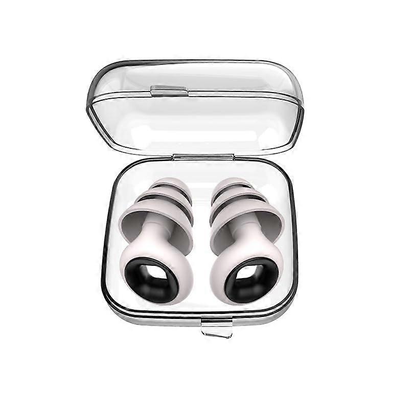 Earplugs for Deep Sleep, Soft Reusable Noise Protection, Snoring Defense, White Color