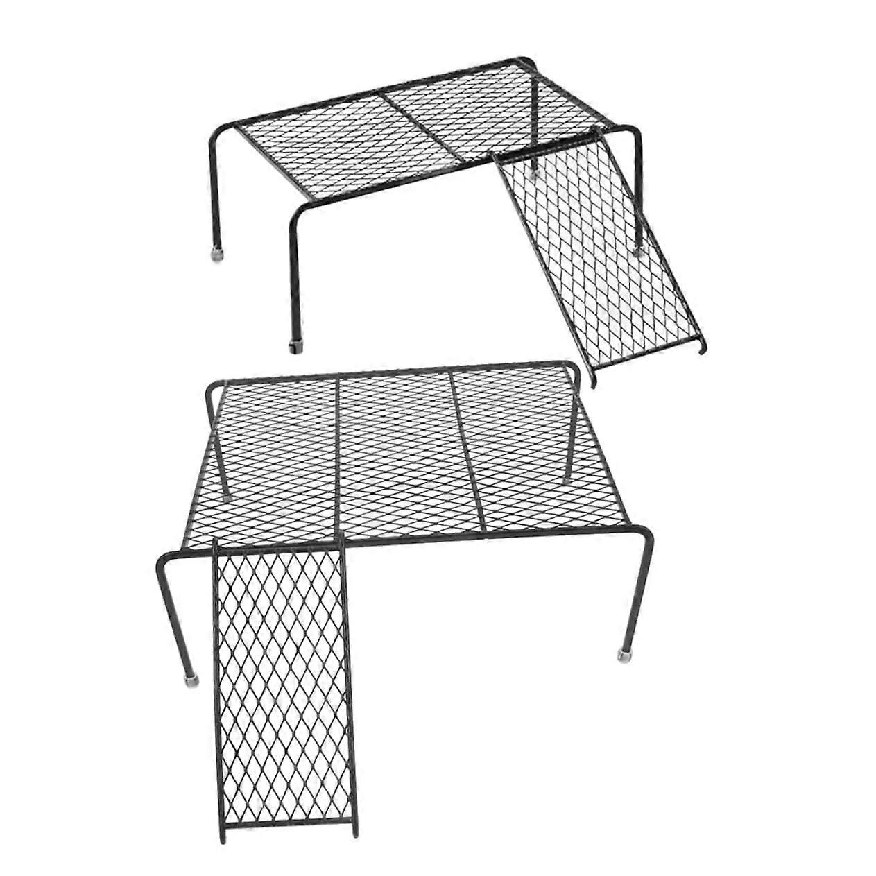 2 Pack Chicken Perch Stand with Feeding Platform for Small Poultry, Durable Wood Design