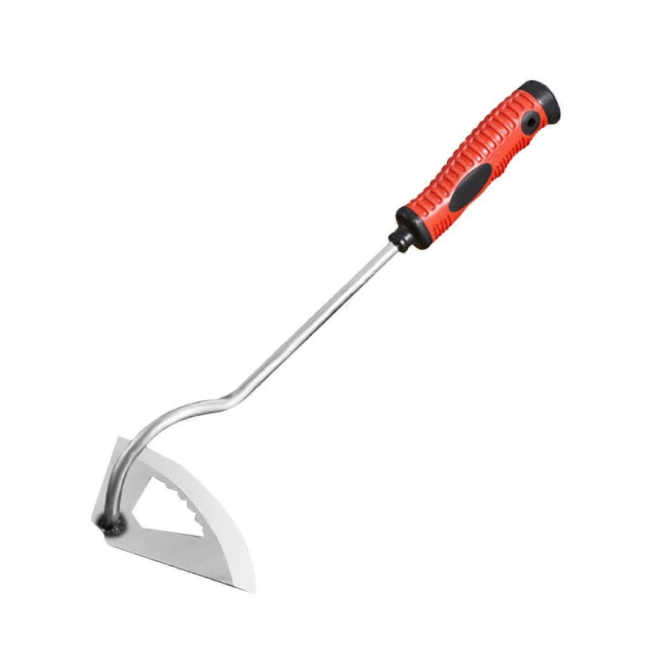 Weed and Root Drying Tools Shovel Uproot Handle Weeder for Garden Hoe 50 Manganese Steel, Hollow Hoe Loosening Tool