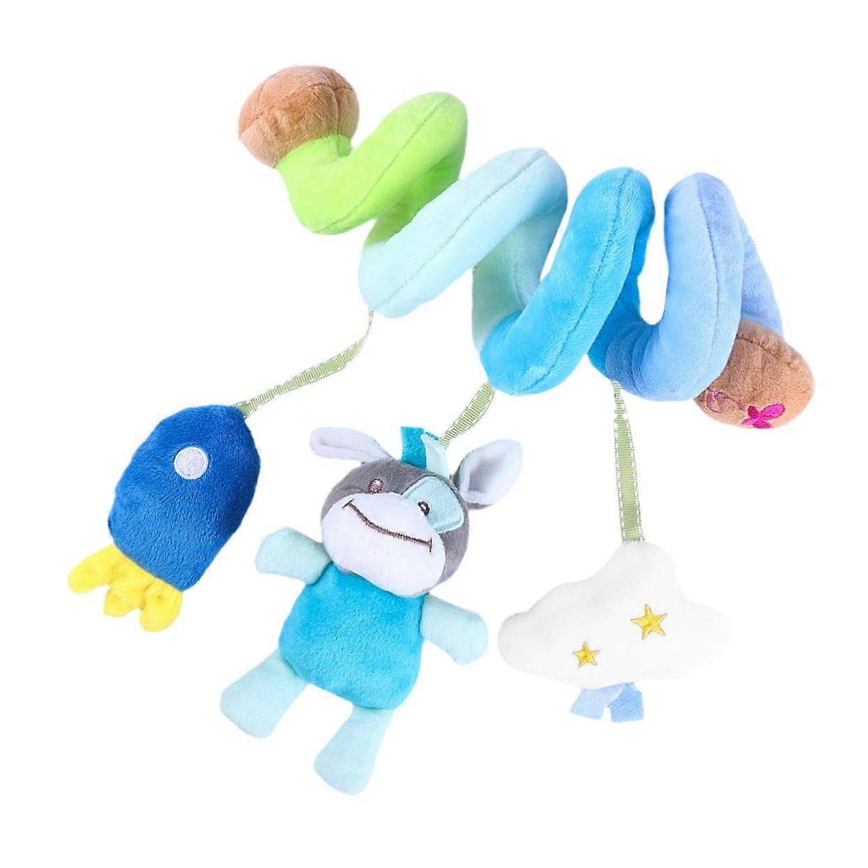 1 Piece Multifunctional Hanging Toy for Prams and Cot Spiral Toy for Boys Girls Motor Skills and Discovery and Lightweight