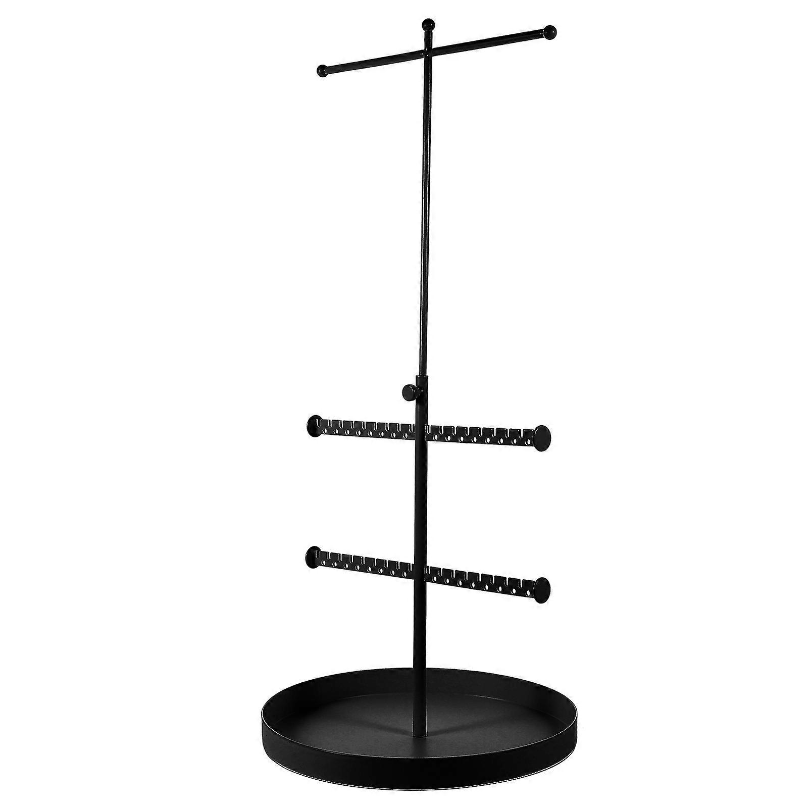 Multi-Use Jewelry Display Rack Iron Organizer Rectangular Base For Women's Decoration 1Set