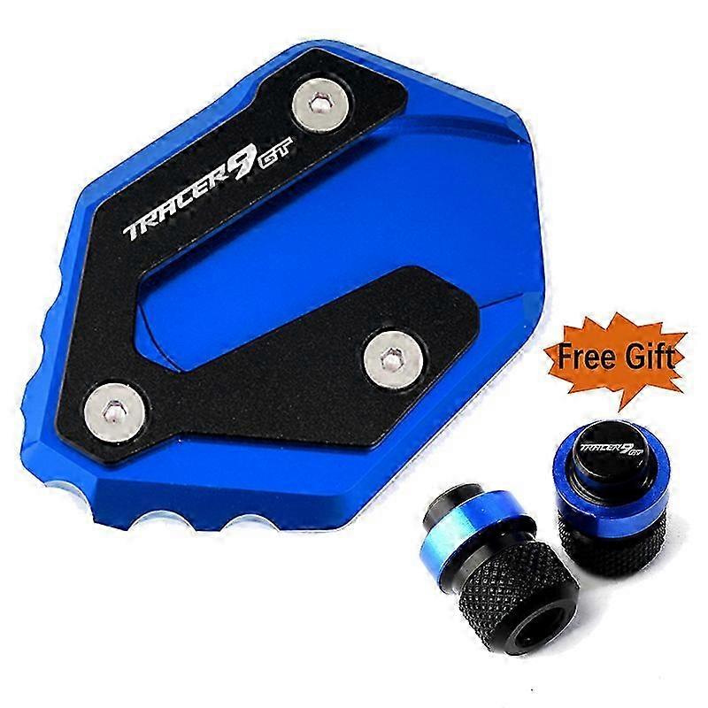 2025 For Yamaha TRACER9 TRACER 9 GT 9GT 2022 2022 2023 Motorcycle Side Stand Extension Pad Kickstand Plate tracer9gt Tire Valve Caps
