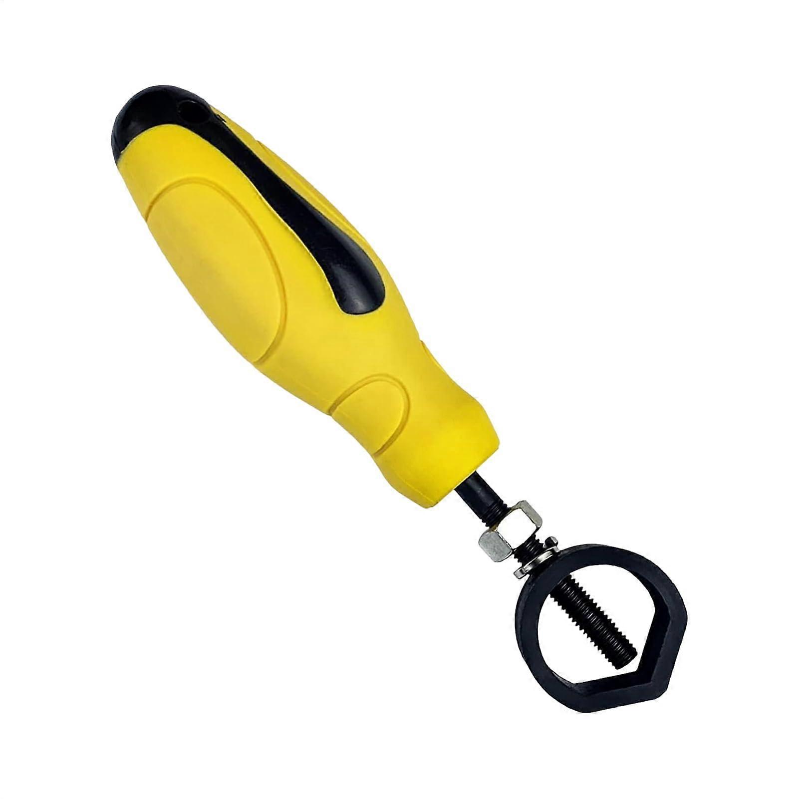 Metal Punch Stamp Holder - Universal Chisel Holder for Stamps Up to 15mm Diameter with White Rubber Grip