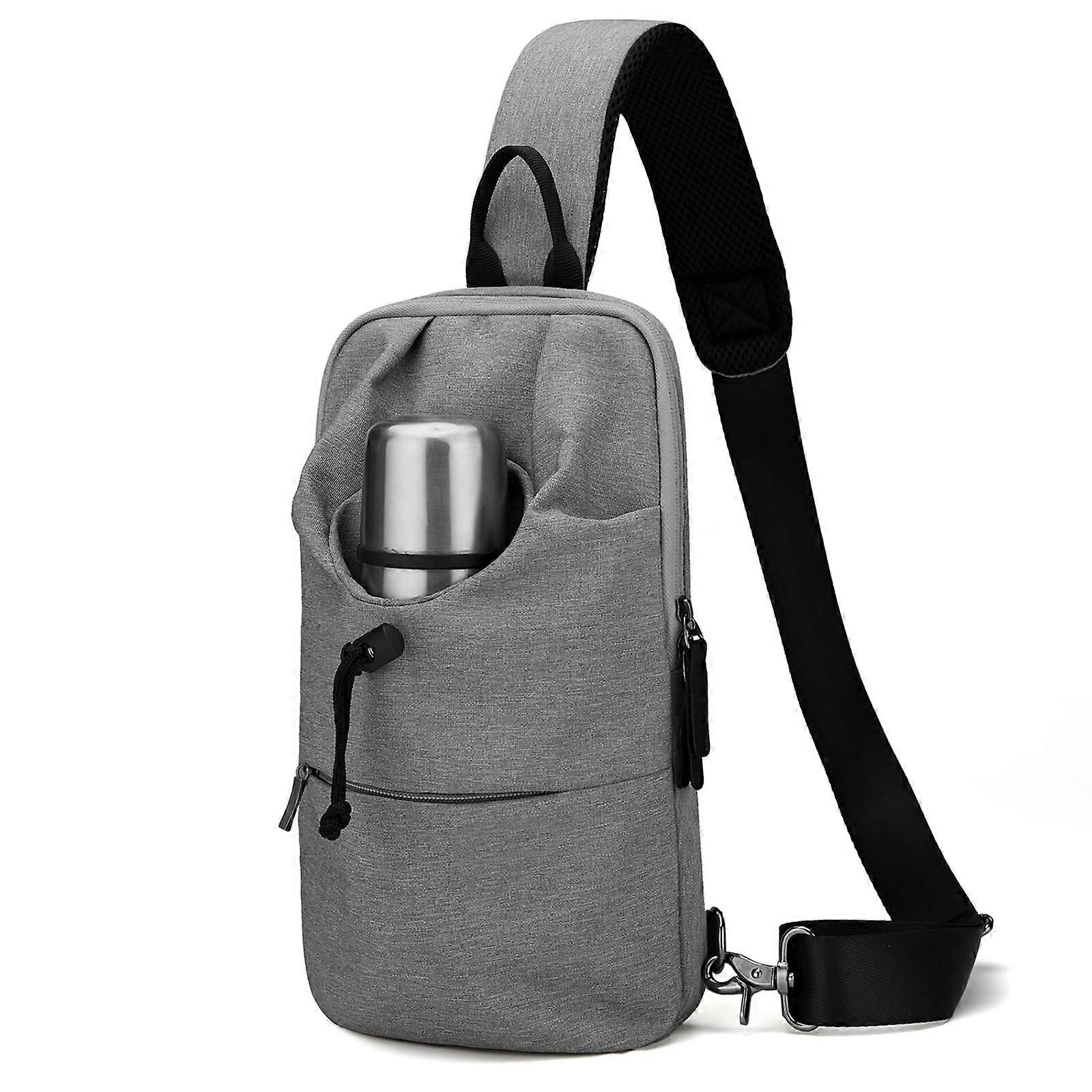 African Print Sling Bag Crossbody Daypack - 7.5x3.5x15.3 Inches, Adjustable Strap, For Travel & Hiking - View #5