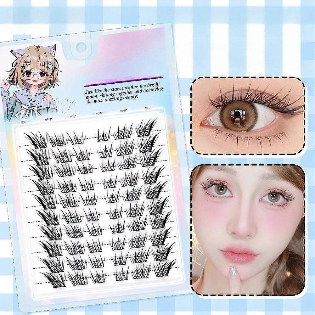 Large volume dog false eyelashes natural dense easy to use three steps single