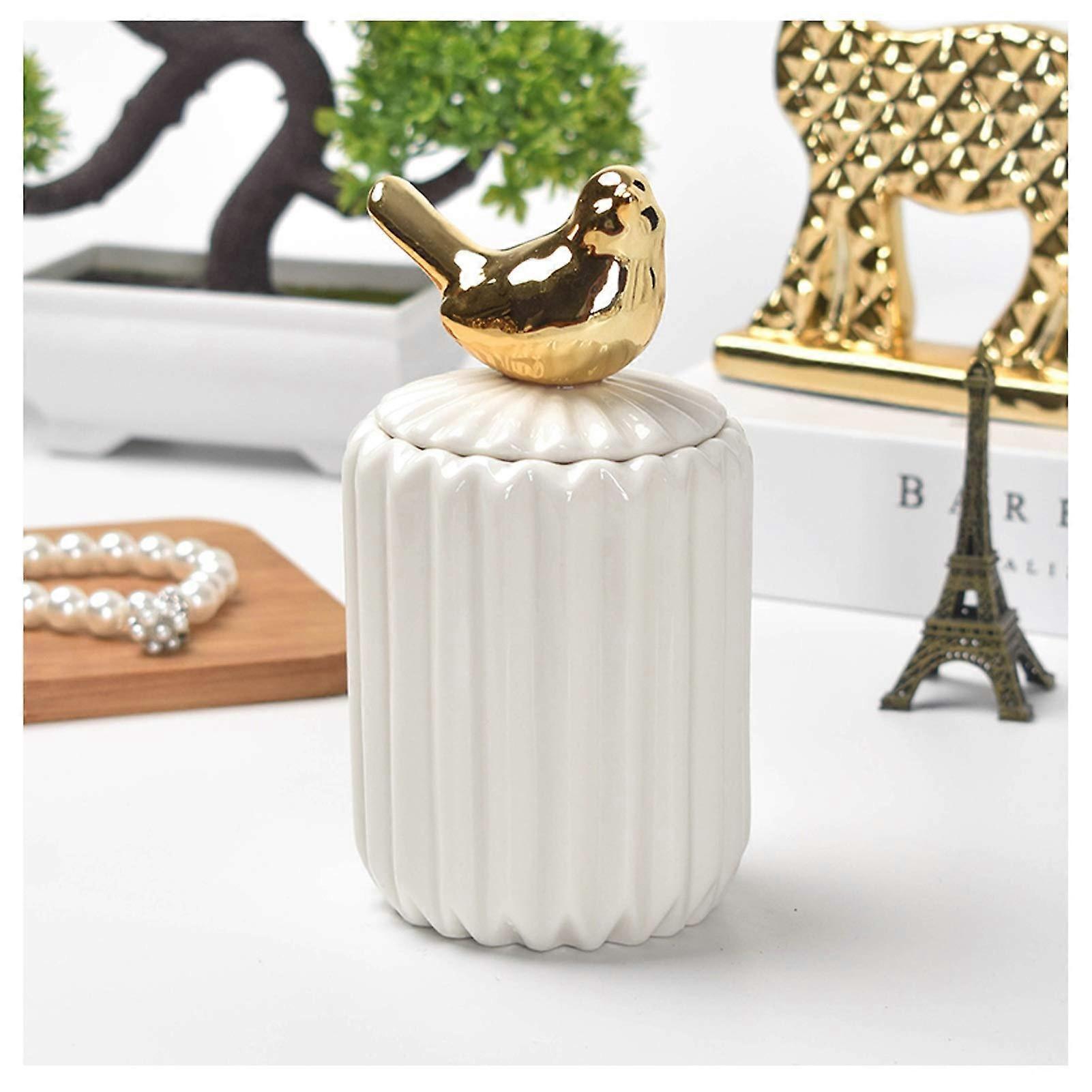 Heaven White Ashes Urn, Hand Made Ceramics Keepsake, Display at Home (Color: Unicorn)