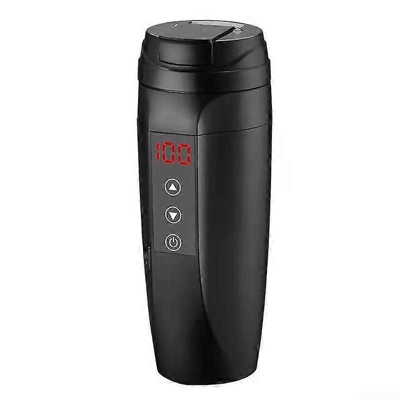 Car Heated Water Cup – Efficient Drink Warmer with Smart Technology, Durable Build, 12V Compatibility, Black Color