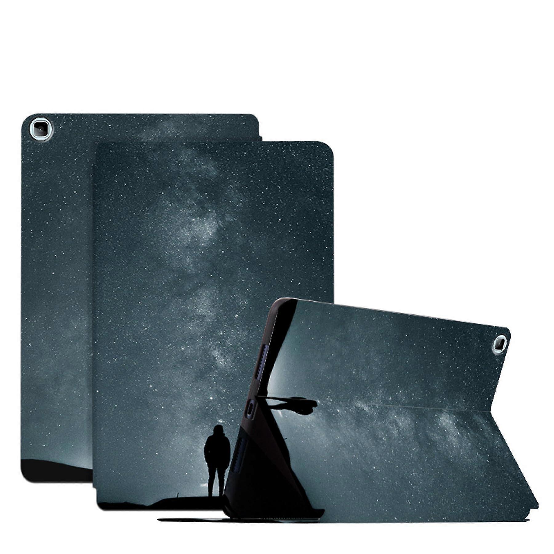 Case for Honor Pad X8 AGM3-W09HN 10.1 Inch & Pad X8 Lite 9.7 Inch PU Leather Starry Flow Pattern Flip Cover with Auto Sleep/Wake