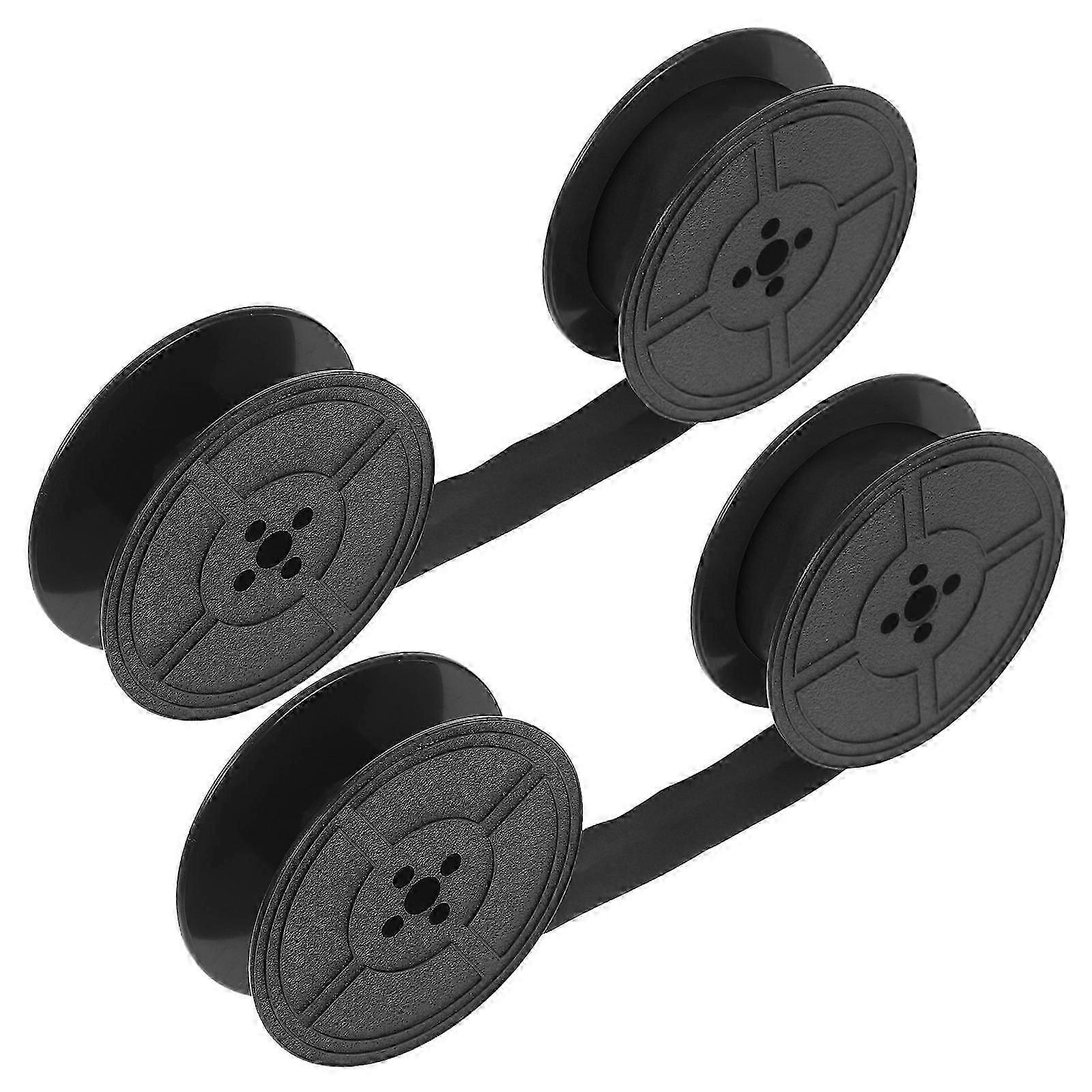 Standard Typewriter Ribbon Twin Spool For Office Work Smooth Ink Flow Plastic Material Typewriter Enthusiasts 2Pack-Good