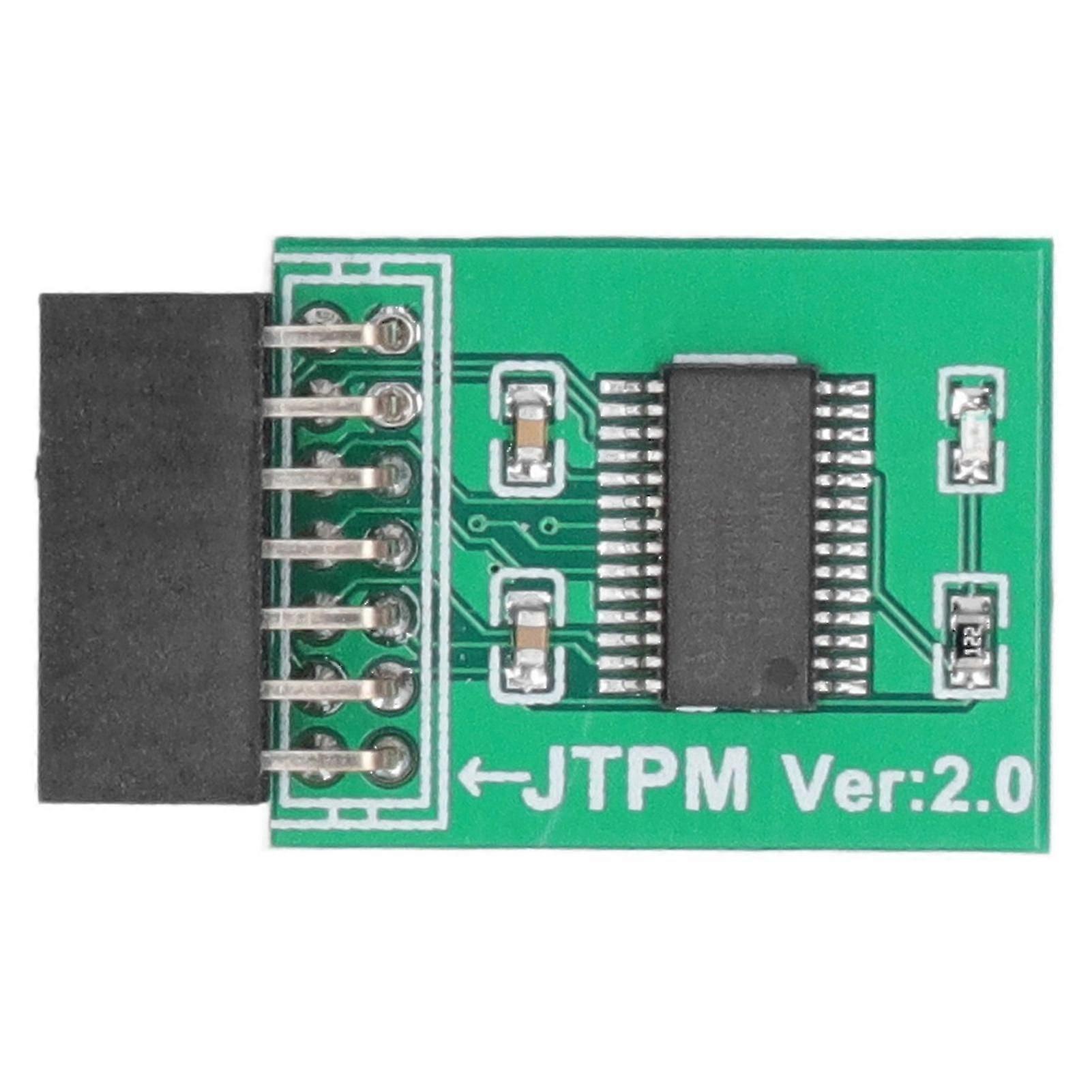 MSI TPM 2.0 Module 14 Pin LPC Interface for Windows 11 - Strong Encryption Security Board Green