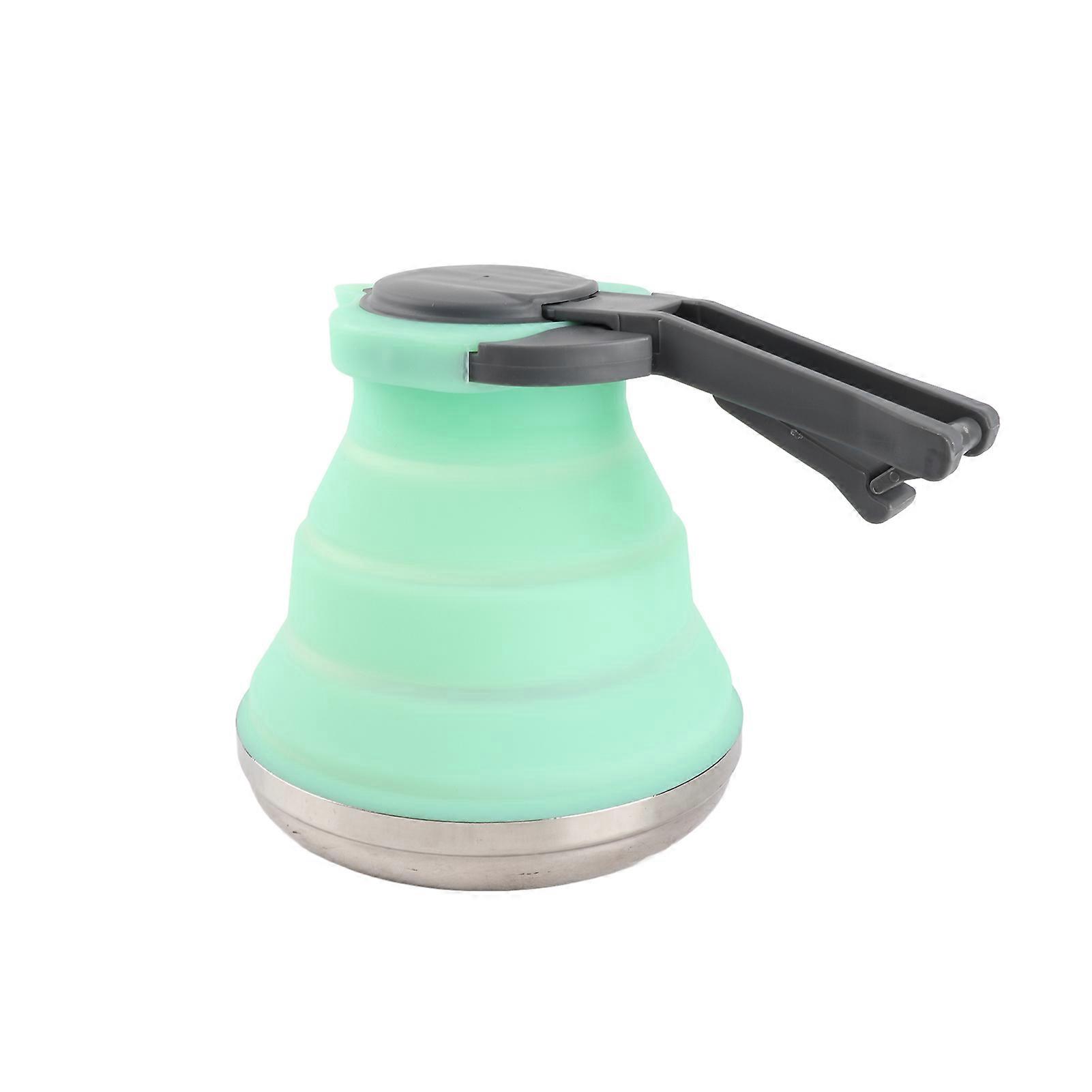 Portable Silicone Folding Kettle 1500ML, 23x16.5x16cm, Rose Red