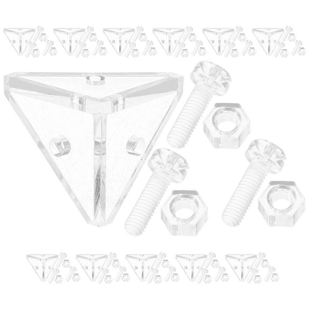 Triangular Support Frame Acrylic Corner Braces for Reinforcement 1Set