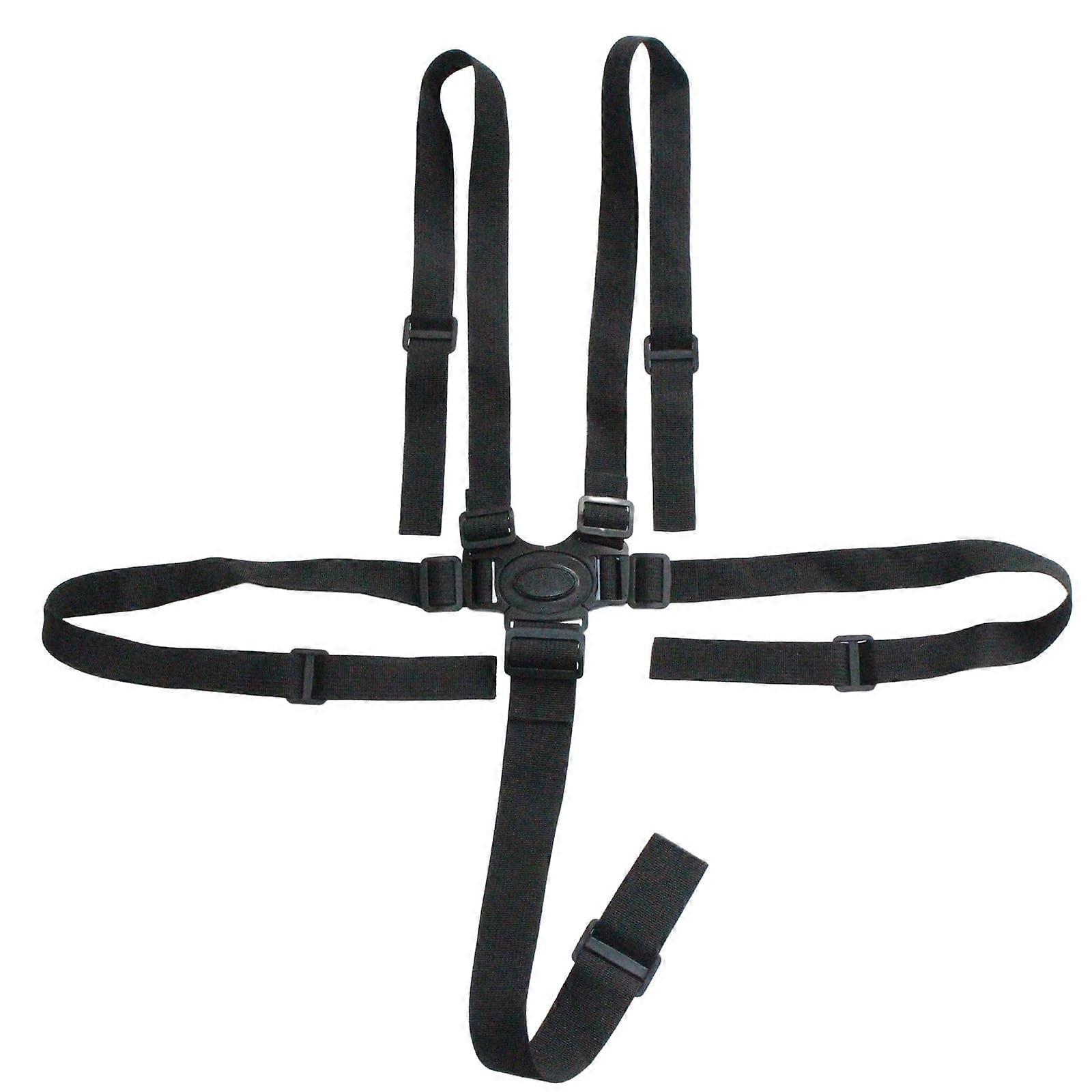 Five Point Harness Belt For Strollers And High Chairs, Adjustable Baby Pram Pushchair Safety Straps