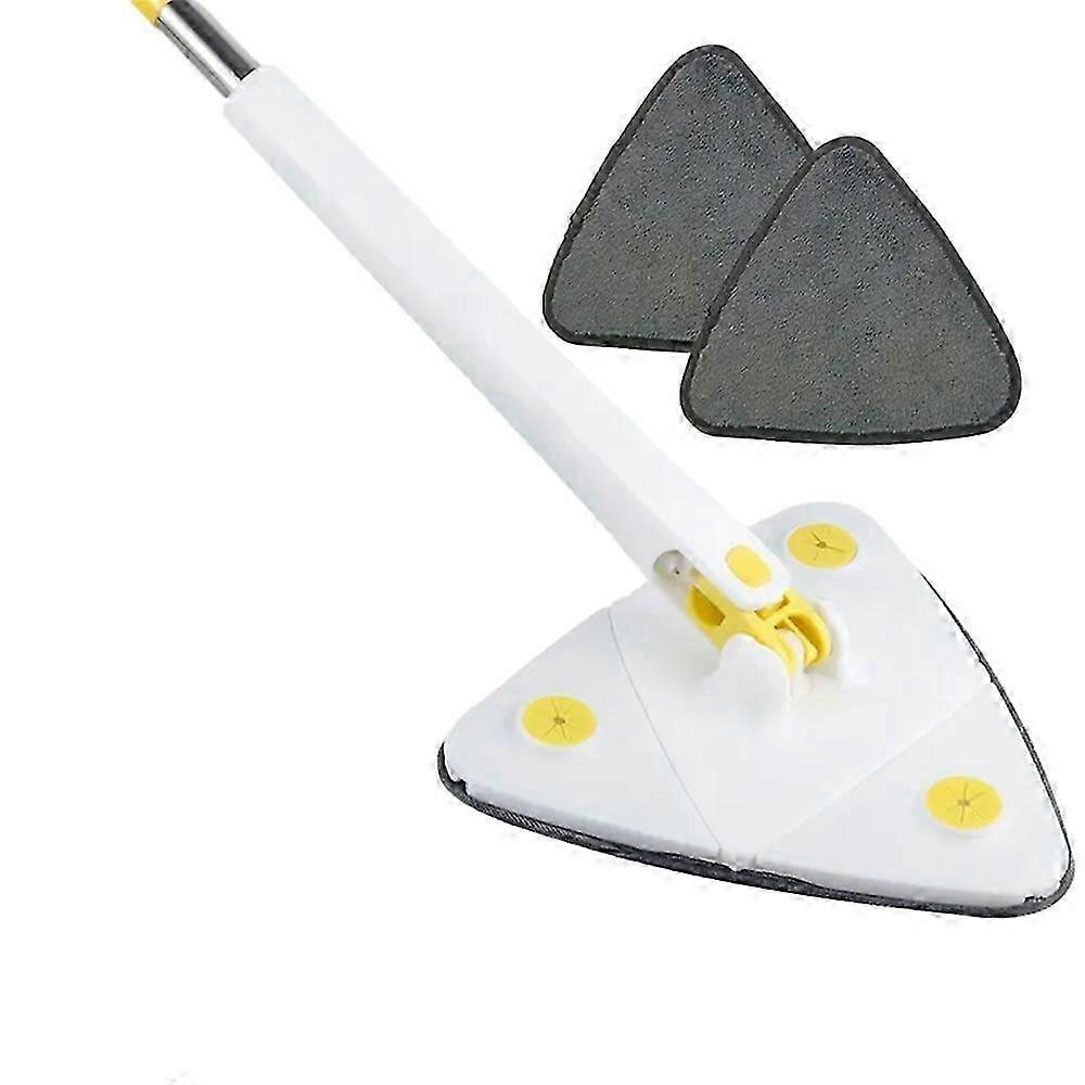 Triangle 360 Rotating Cleaning Mop, Long Handle Floor Mop With 3 Mo...