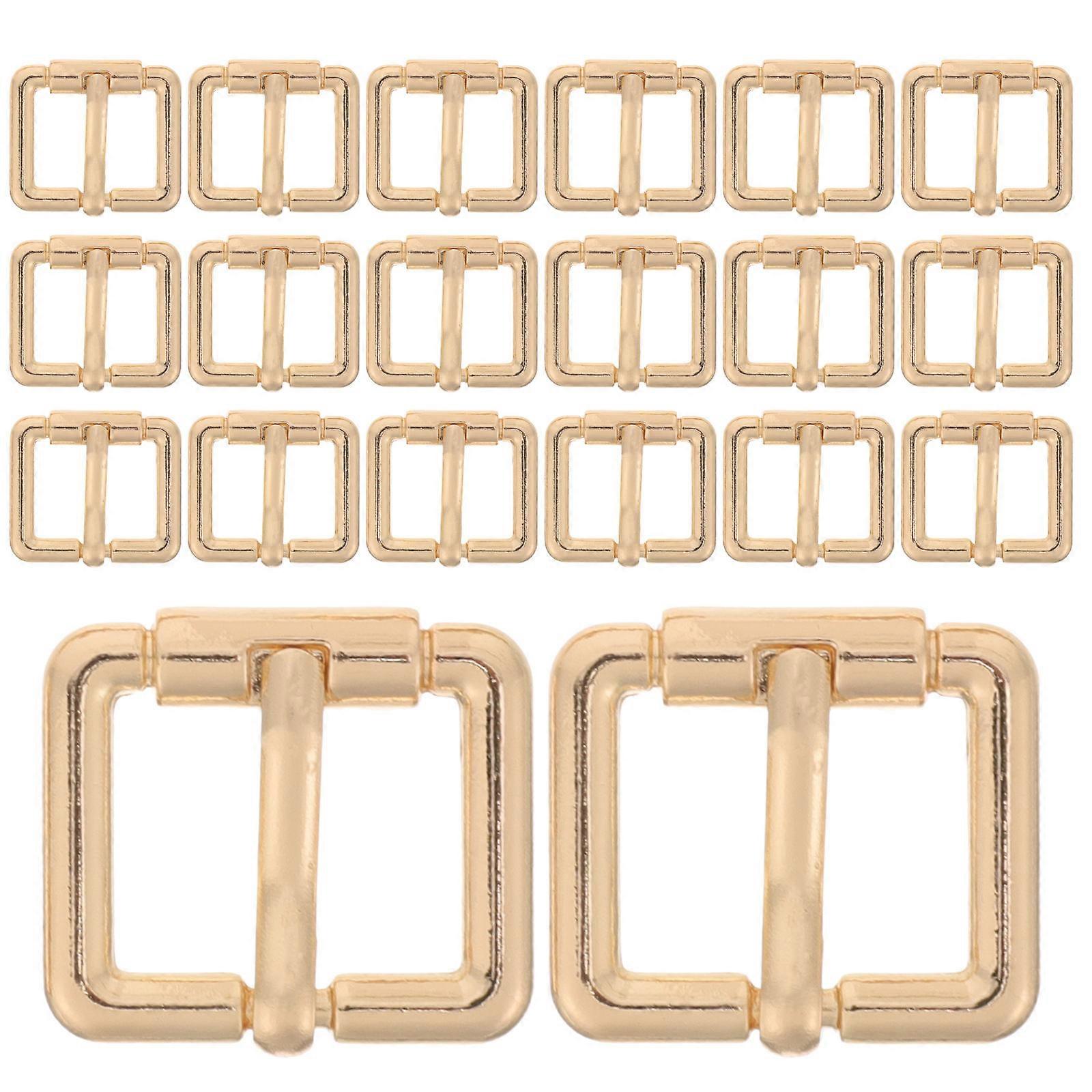 20pcs DIY Jeans Overall Buckles Bag Craft Strap Fixing Buckles Accessory