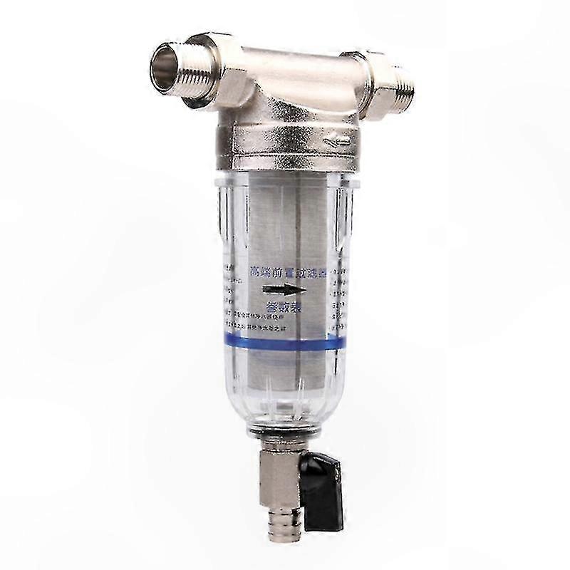 Spin Down Sediment Water Filter with Reusable Auto Flush Module