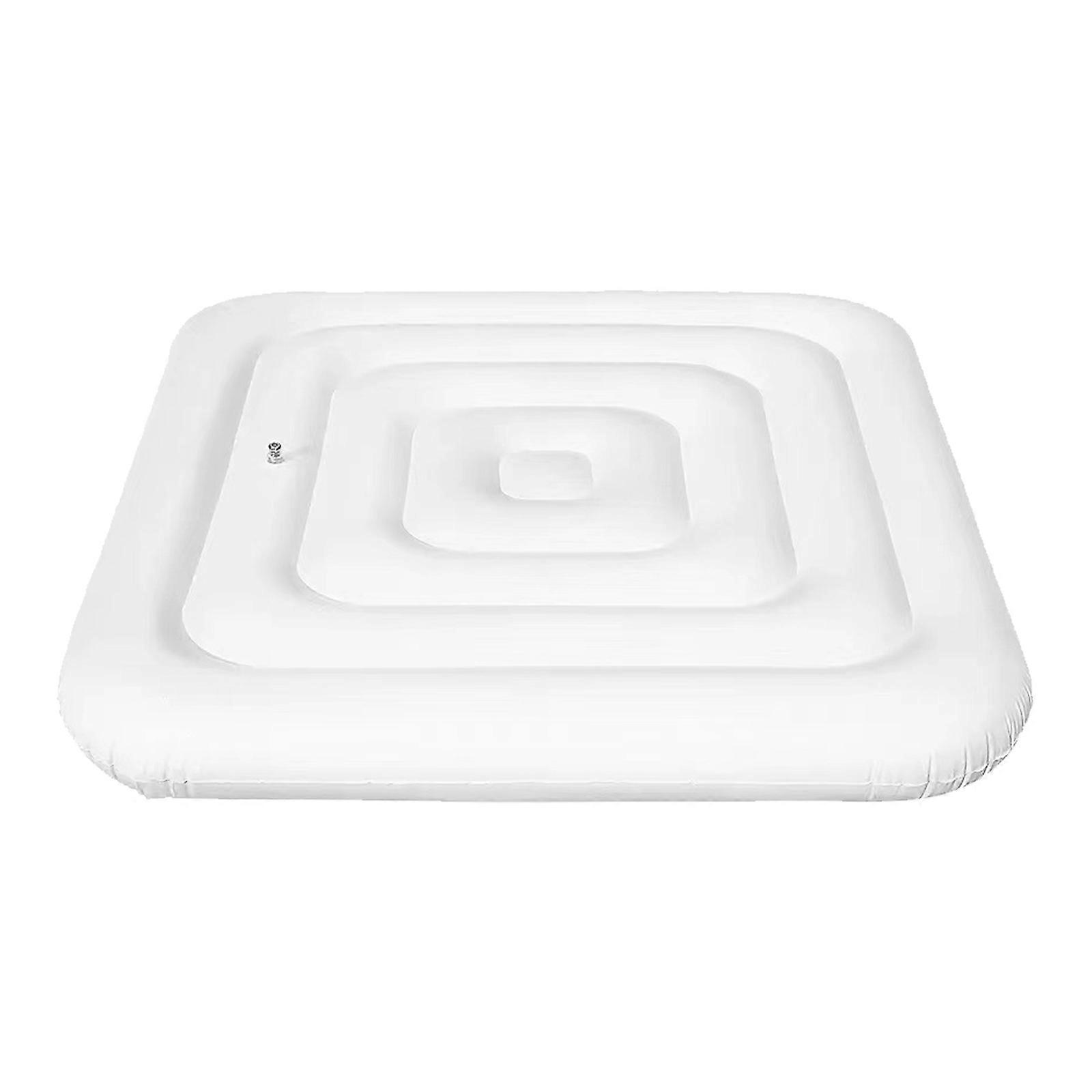 Practical PVC Square Hot Tubs Cover Outdoor Inflatable Insulated Spa Lid For Energy Efficiency Multicolor