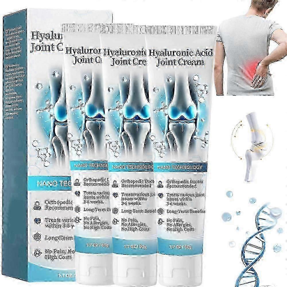 Hyaluronic Acid Joint Cream, Hyaluronic Acid Joint Massage Cream, Advanced Joint and Bone Care Cream for Back, Neck, Hands, Knees