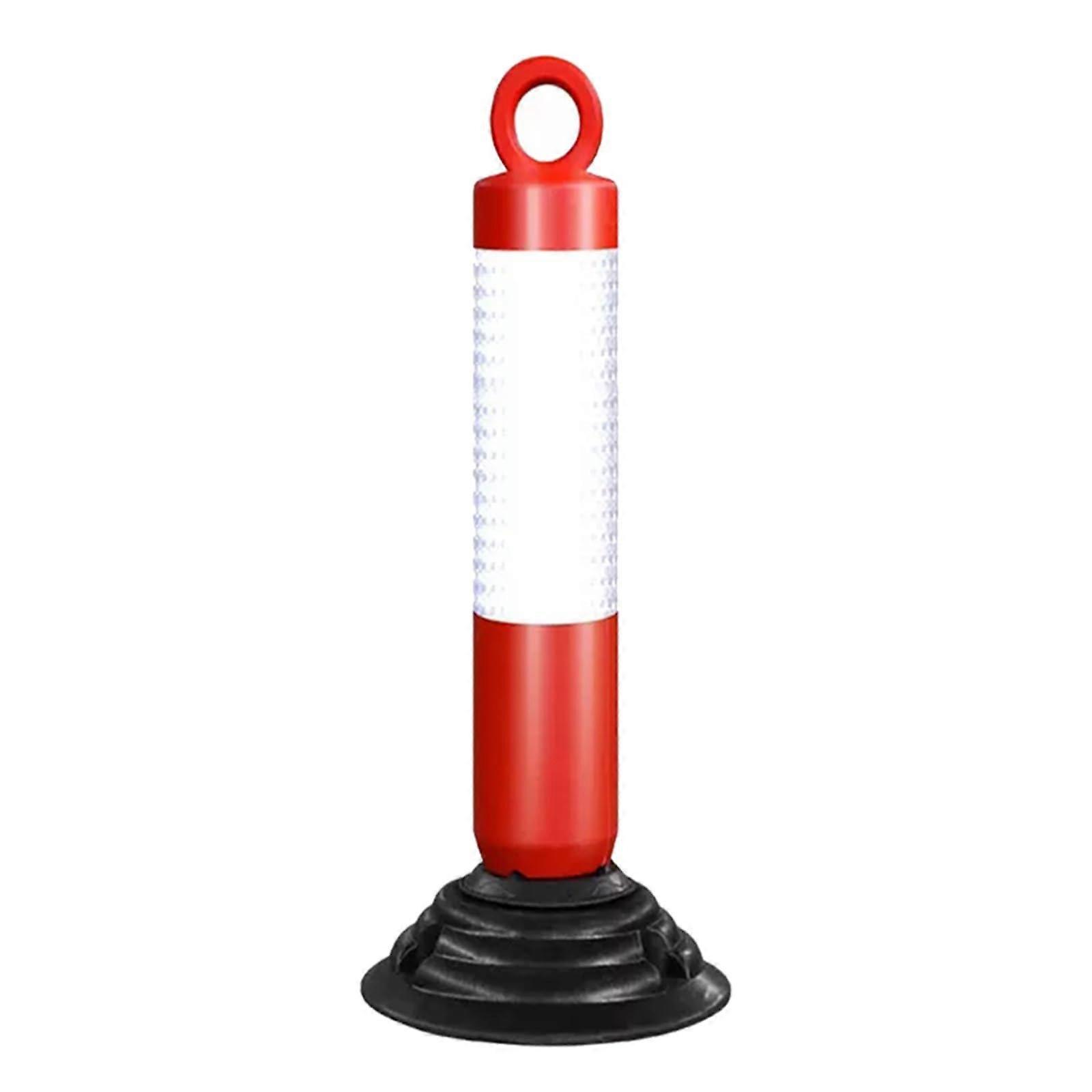 Traffic Cone Reflective Delineator Post, Detachable Bollard Stanchion For Crowd Control In Schools Malls, 80 cm Tall