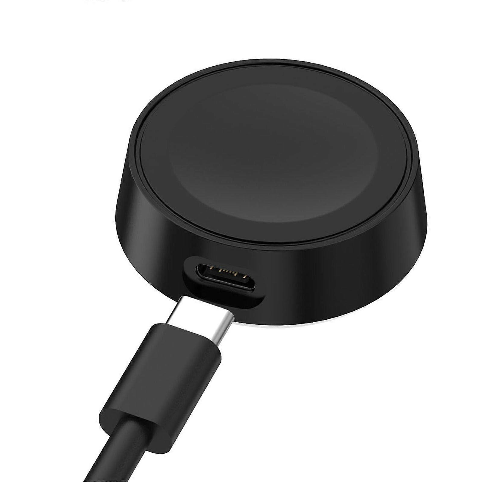 Magnetic Wireless Charging Cable for Smartwatch Series 7, Portable USB C Inductive Charging Dock, Black Charging Wire