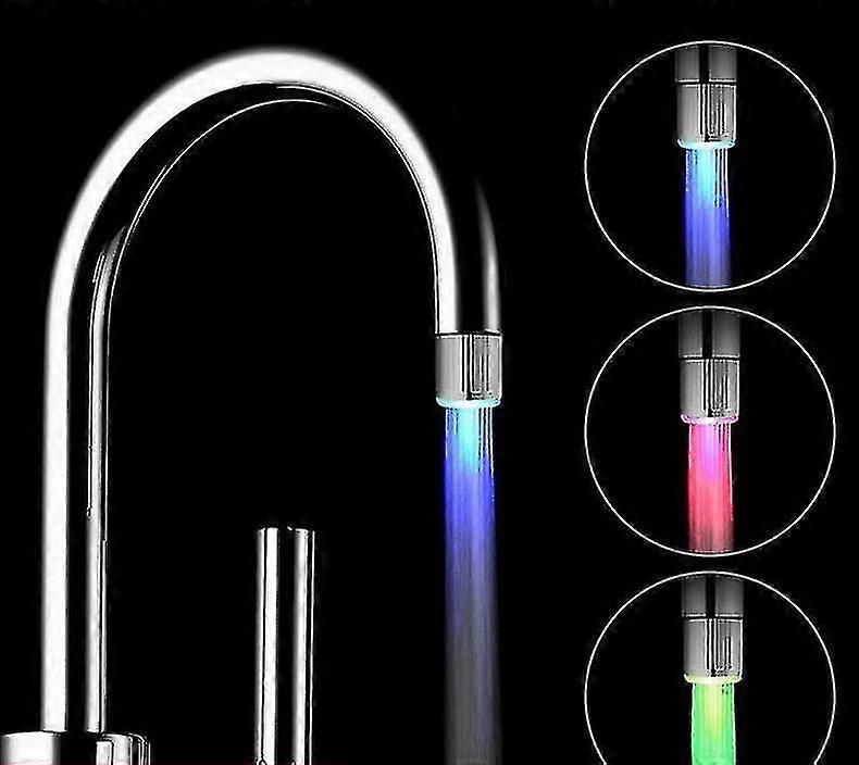 Faucet Aerators Changing Glow Led Water Faucet Stream Light Shower ...