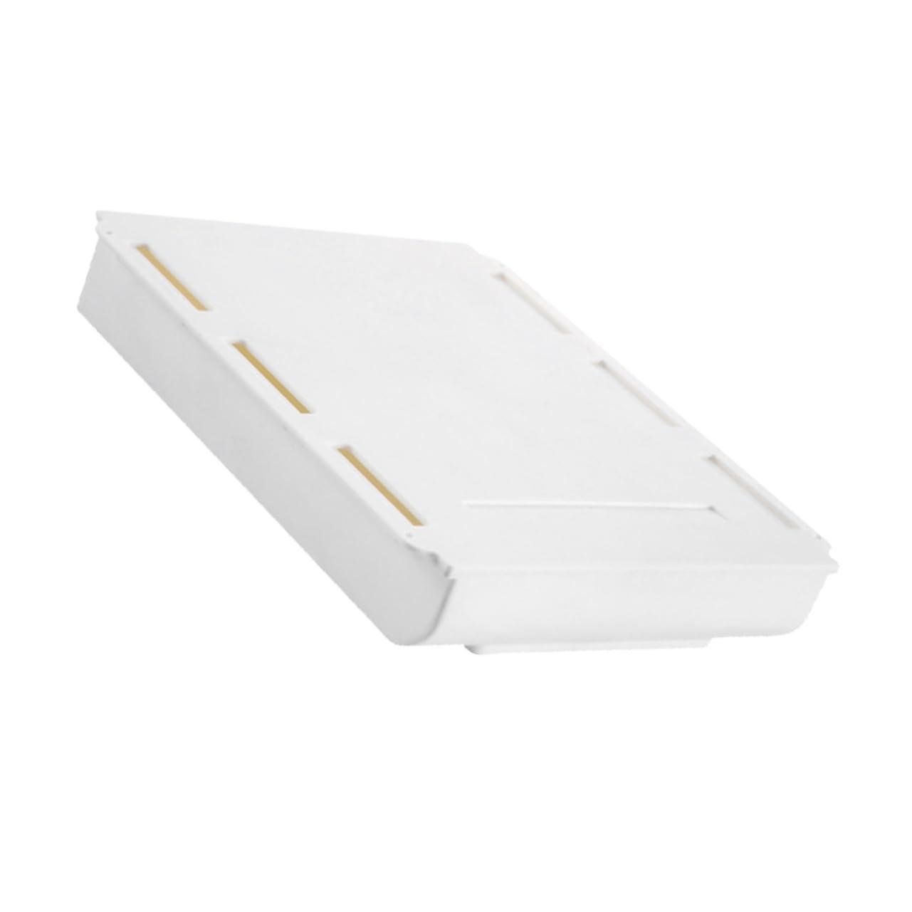 Sturdy Plastic Under Desk Organizer with Hidden Drawer Compartment for Office Storage - Durable, Compact, and Efficient Design