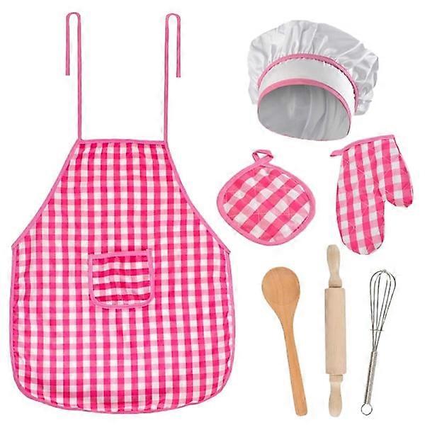 Chef Clothes for Children - 7-Piece - Apron & Chef's Hat etc. Multicolor multi-colored