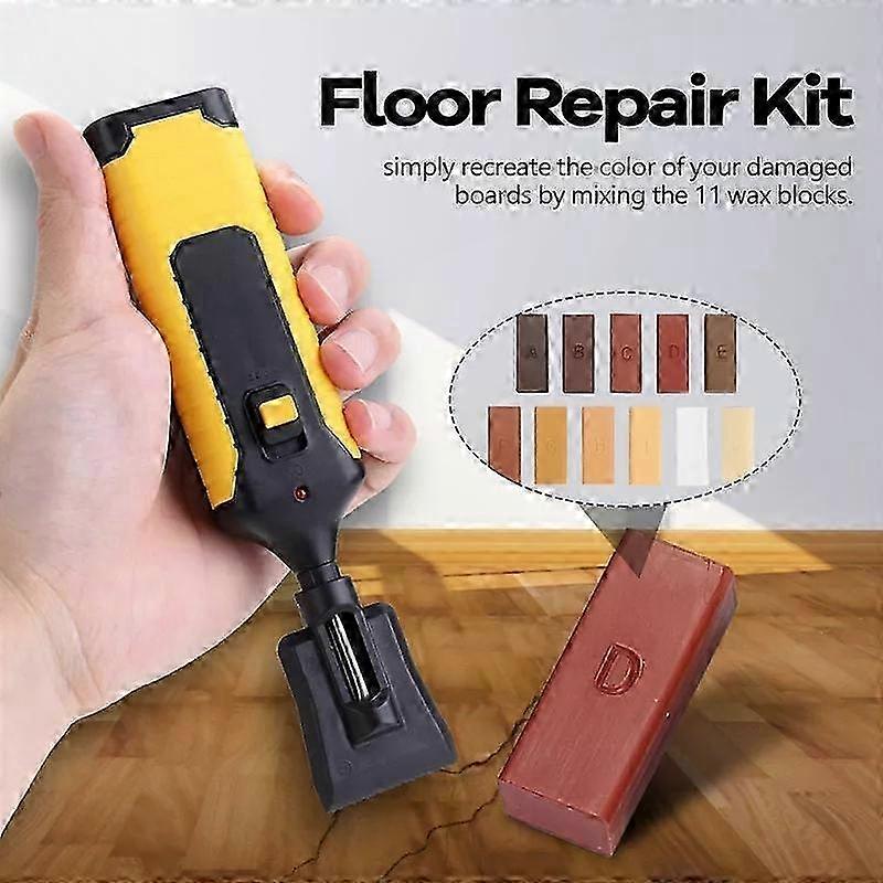 Laminate Floor Repair Kit - Wax System for Worktops & Scratch Fix Tools
