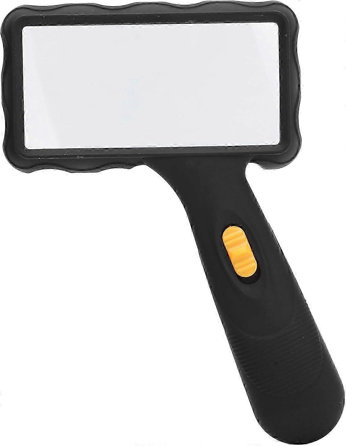 Magnifying glass with light, Handheld magnifying glass with 2 LED lights 2X glass Handheld Rectangular Magnifier for Reading Jewelry