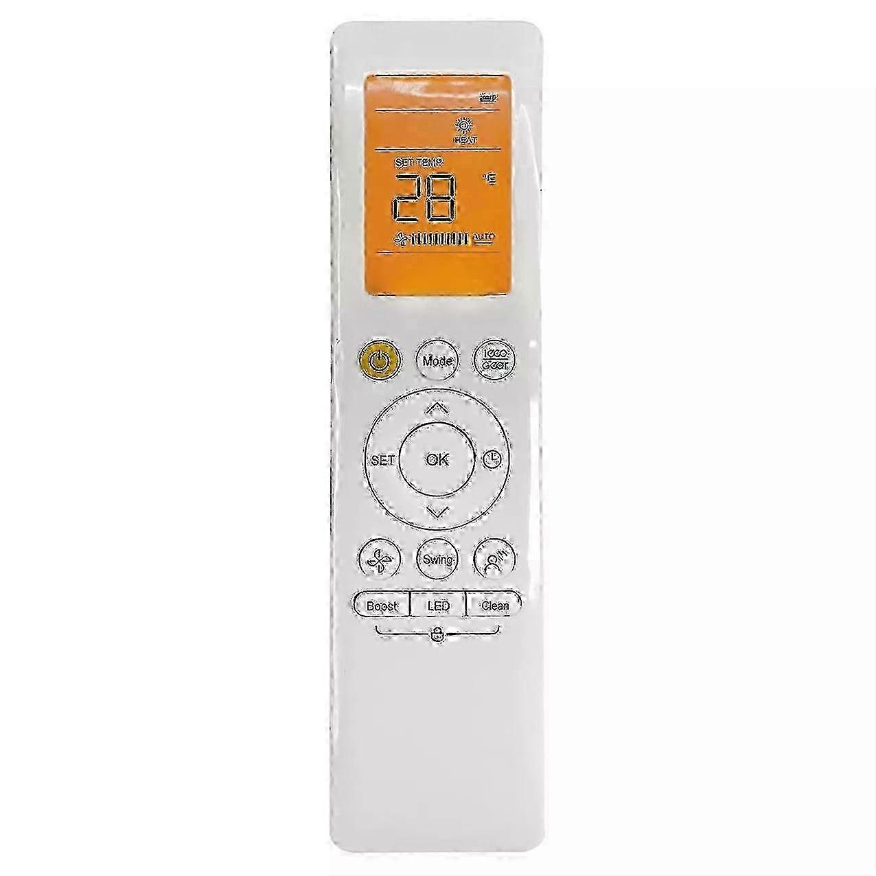 2025 New RG10A(B2S)/BGEF For Midea LED AC A/C Remote With Backlight RG10L1(2HS)/BGEF