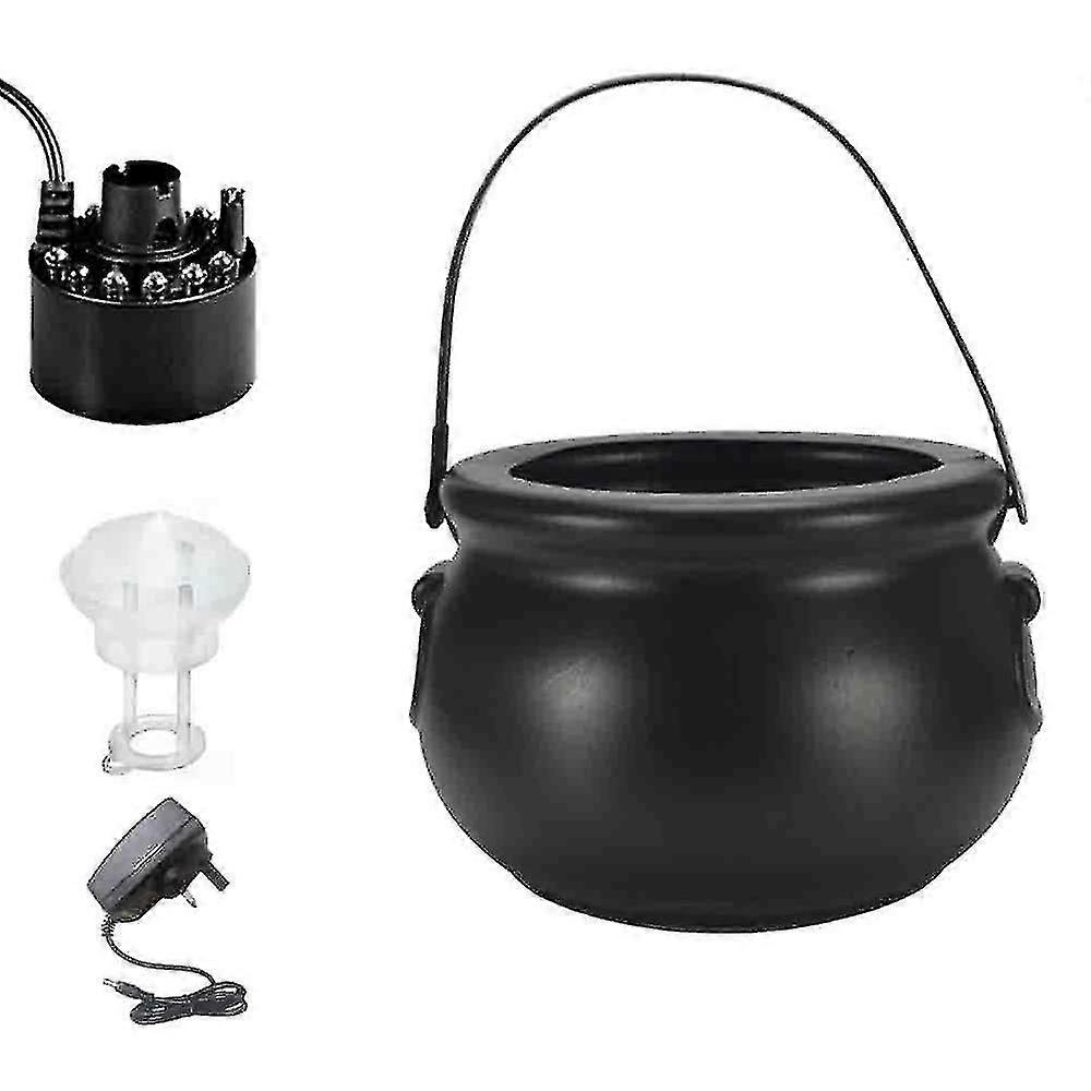 Halloween Mist Maker, Upgraded Halloween Mist Fogger With Colorful 12 Led Lights, Water Fountain Garden Pond Foggers, Halloween Fog Machine Atomizerk