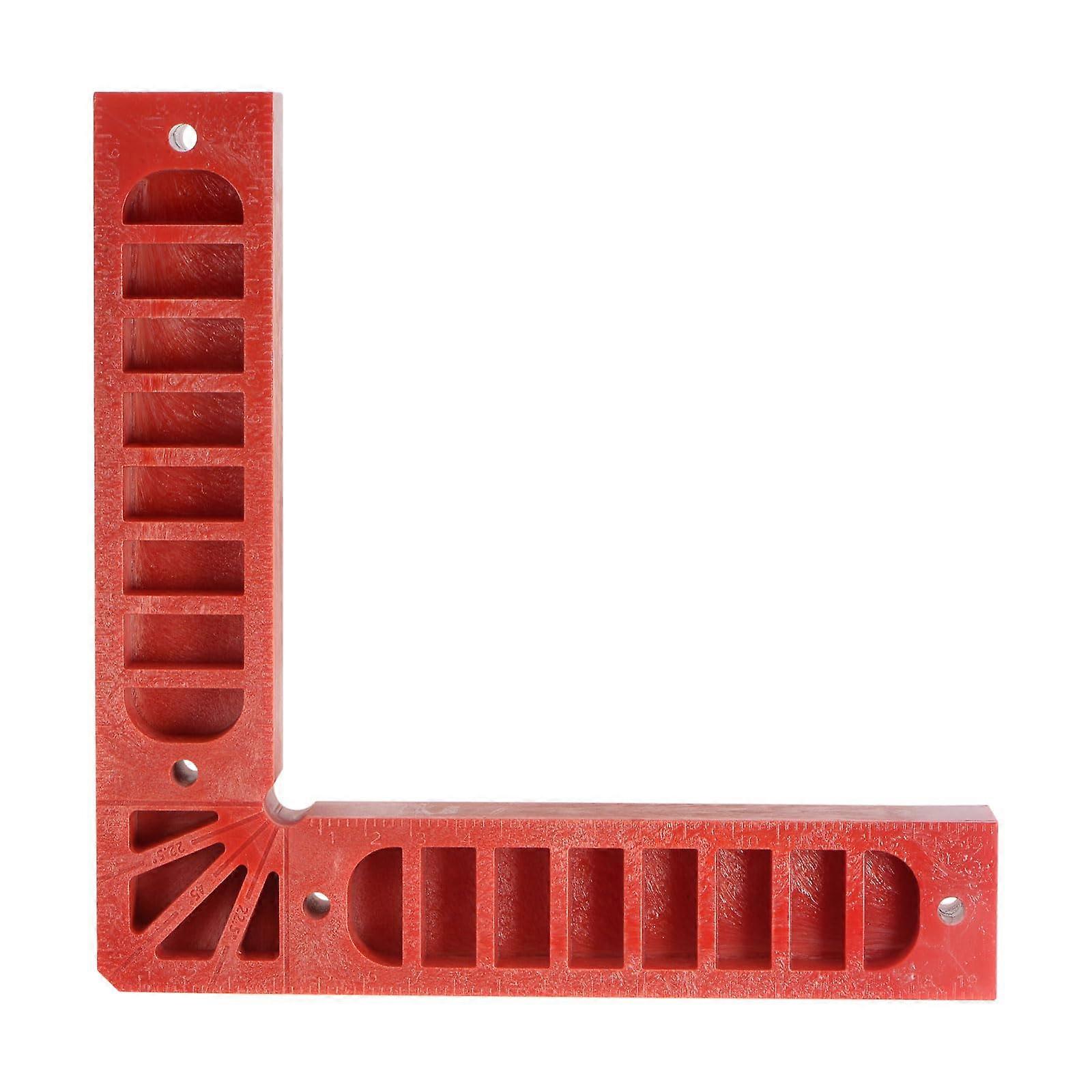 90 Degree Positioning Squares 8x8 Right Angle Corner Clamps 200x200 mm for Cabinets Picture Frames and Boxes Red
