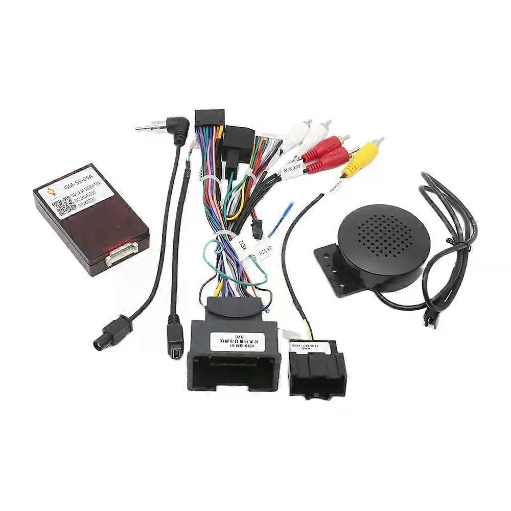 16 pin Car Stereo Wire Harness Adapter Power Cable With Canbus Box Decoder GM-SS-04A For Chevrolet GM Series