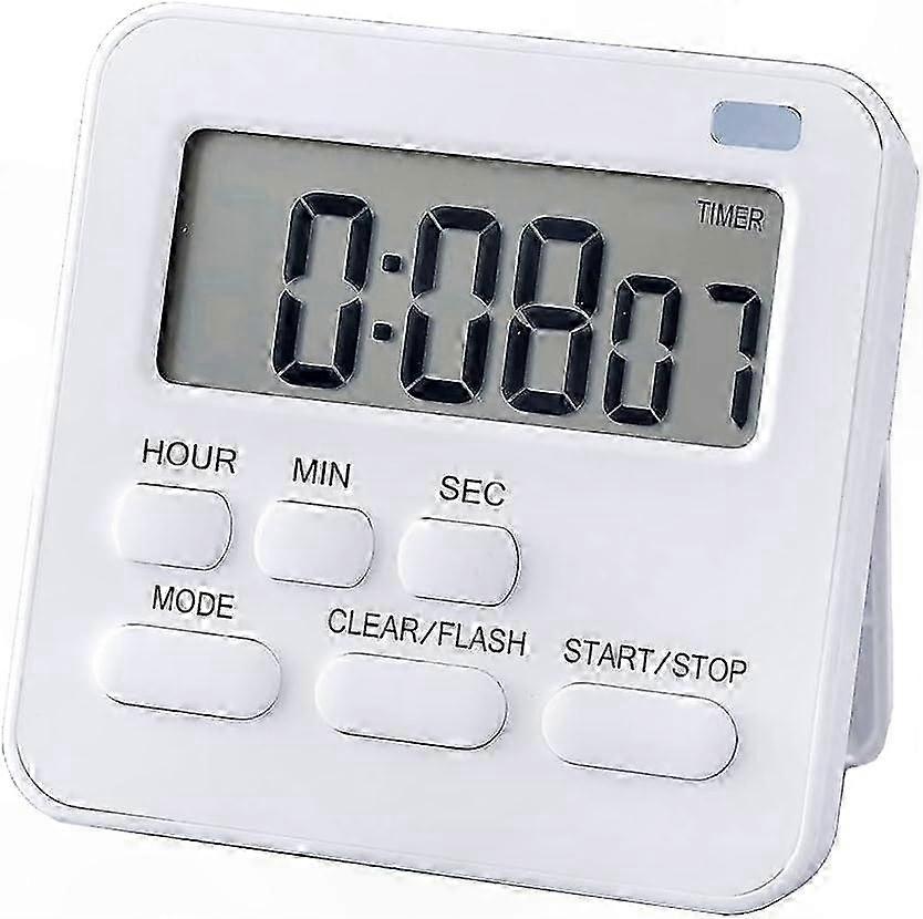 Digital Kitchen Timer with Stopwatch and Countdown Function, Magnetic Egg Timer for Cooking and Baking