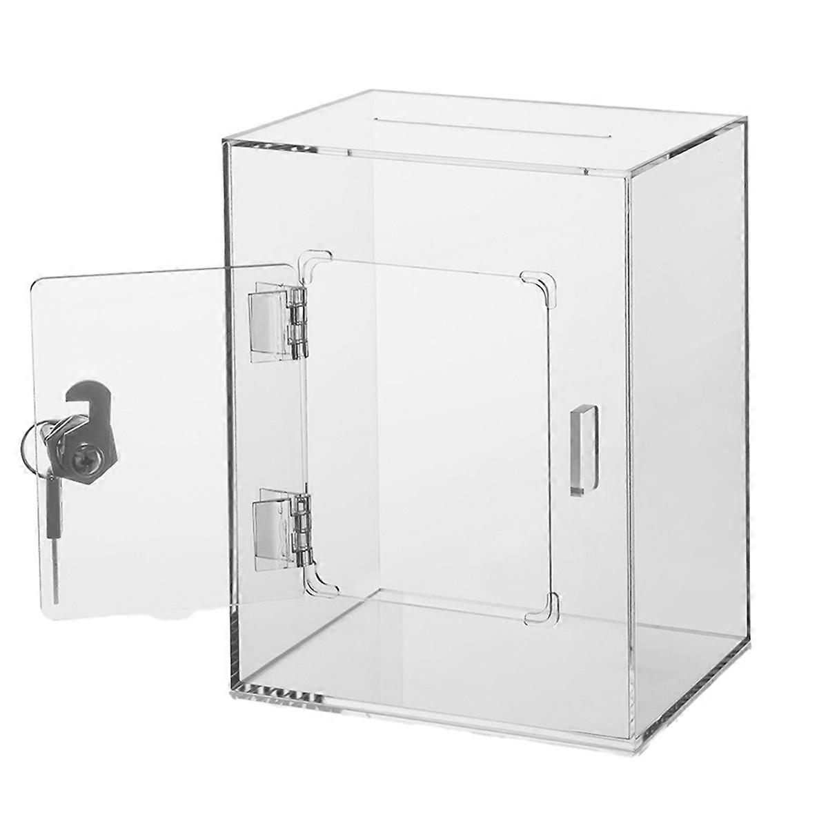 Clear Piggy Bank with Lock, Acrylic Piggy Bank with Key