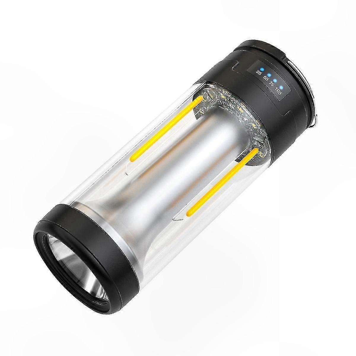 Rechargeable Outdoor Camping Lamp with Multiple Functions Portable Tent Light Powerful Flashlight