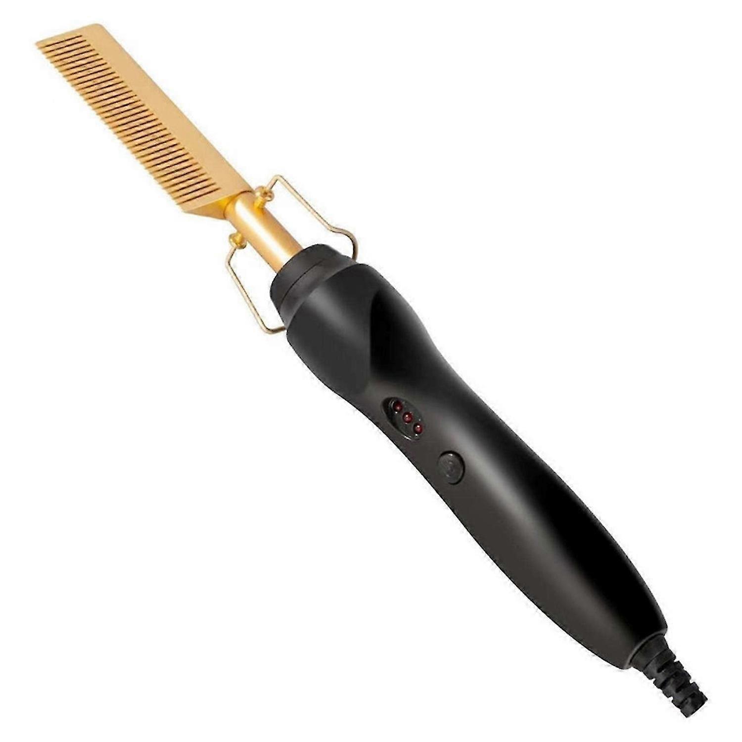 Wet and Dry Electric Copper Comb, Curling Iron, Straightening EU Plug