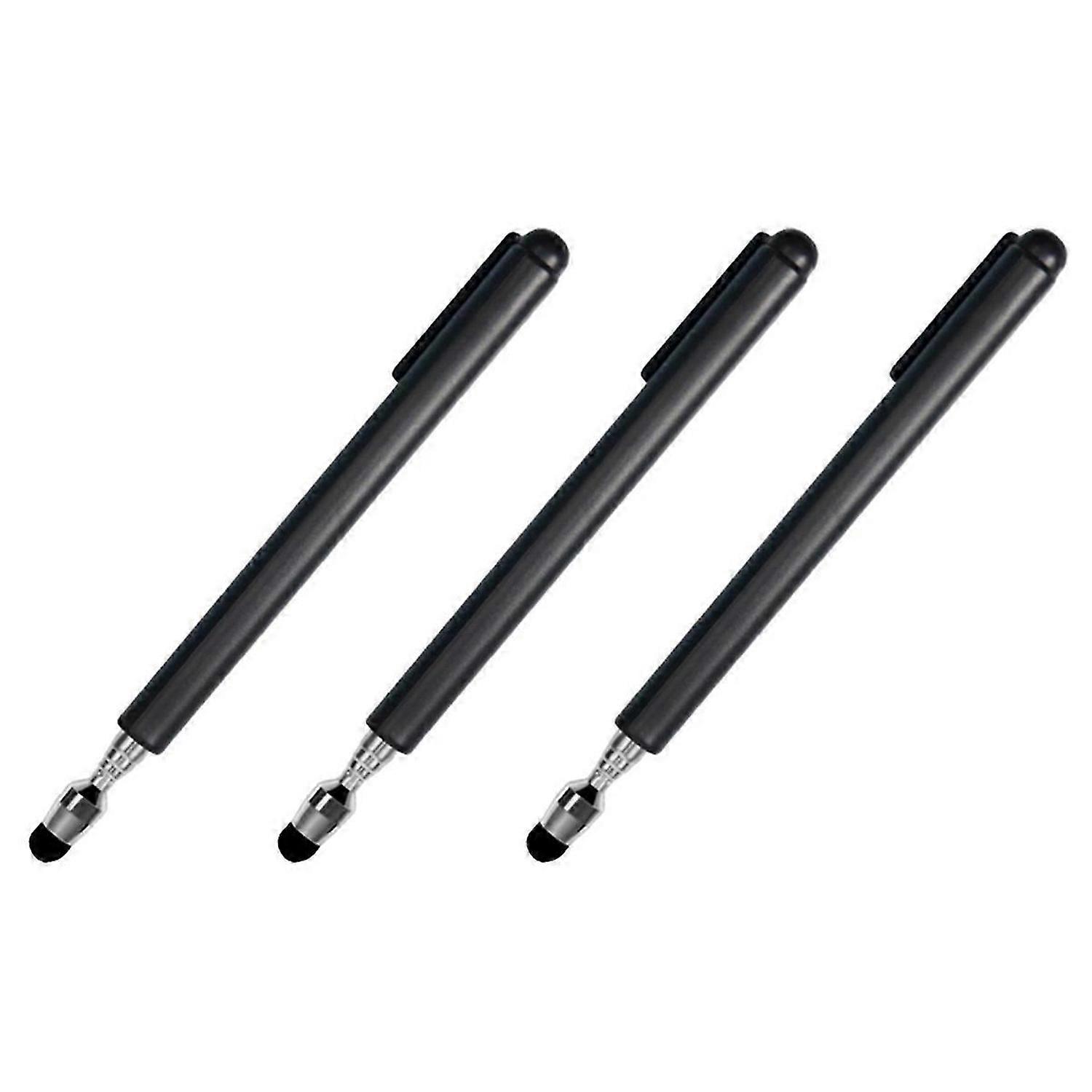 Universal Telescopic Stylus Pen for Touch Screens,(Black)
